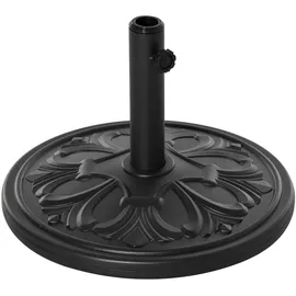 Outsunny Schirmständer 13 kg Kunststoff + Zement Ø 48 x 34 cm Schwarz