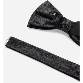 Monti Seidenfliege mit Paisley-Muster Modell 'Flavio', Anthrazit, 1