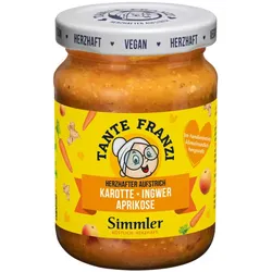 Simmler Tante Franzi Herzhafter Aufstrich Karotte Ingwer Aprikose 180G