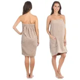 Liebenstein Saunakilt Damen Kilt Größe s / m Premium Damenkilt aus Baumwolle Beige - Liebenstein
