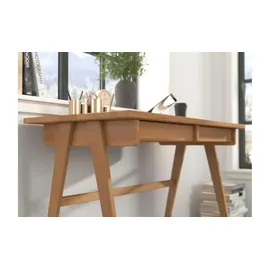 mc akcent Schreibtisch Delia Eiche massiv / Braun