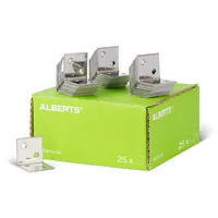 GAH Alberts Breitwinkel Edelstahl 30 x 30 x 30 mm 25 Stück
