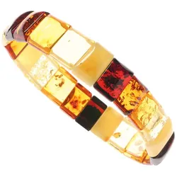 Armband OSTSEE-SCHMUCK "Ostsee-Schmuck Armband Lara Armband Lara", braun, Armbänder, Damen, 19cm, Bernstein