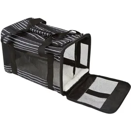 Kerbl Heimtier Tragetasche Cuba 40x26x28cm, - Schwarz-Weiß - Einheitsgröße