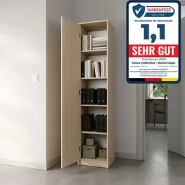 home collective Bücherregal Kleiderschrank 50 x 35 x 180 cm Beige