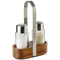 APS Menage WOOD Pfefferstreuer 17 cm Braun unbefüllt