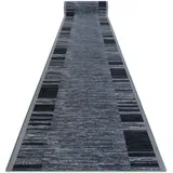 RugsX Läufer Antirutsch Adagio grau Grey 120x250 cm