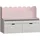 [en.casa] Kindersitzbank mit Regal Vestnes 100 x 45 x 70 cm Holzart: nicht angegeben Farbe: Cotton Candy/Weiß