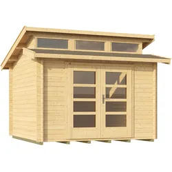 Weka 28 mm Gartenhaus 158 380 x 300 cm - 50 % Rabatt auf Dacheindeckung