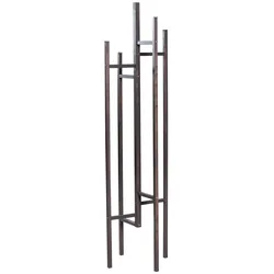Garderobenständer WOODMAN "Eigen", grau, B:47cm H:175cm T:47cm, Massivholz, Garderobenständer, im skandinavian Design, aus keilverzinkter massiver Buche