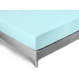 Kneer Spannbettlaken 22 Vario-Stretch 140 x 200 - 160 x 220 cm aqua