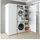 roomartstore.de Duo Waschmaschinenschrank 187 cm Weiß Holz, Spanplatte