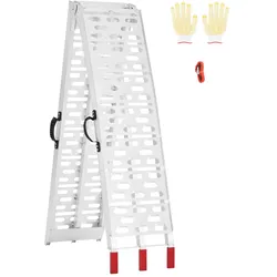 VEVOR Aluminium Rampen Hochleistungs-Laderampen mit Griffen 305cm für ATV