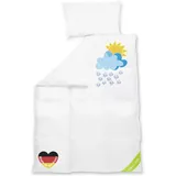 Koru Kids Koru Kids®️ Kinder - Daunendecke 100x135 cm mit Kinder Kopfkissen 40x60 cm - 100% deutsche Daunen – Baby Bettdecke - waschbar bis 60° - Oeko-TEX - Kinderbettdecke