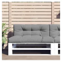 VidaXL Palettenkissen Grau 120x40x12 cm Stoff