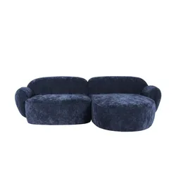 SOHO Ecksofa  Bubble , blau , Maße (cm): B: 236 H: 80 T: 164