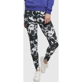 URBAN CLASSICS Ladies Tie Dye Leggings Schwarz M