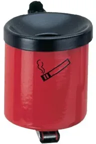 Wandascher Ø110xH120mm rot m.Kippvorrichtung TKG