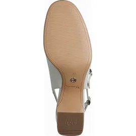 TAMARIS Damen Sling Pump mit Blockabsatz, beige, 40 EU