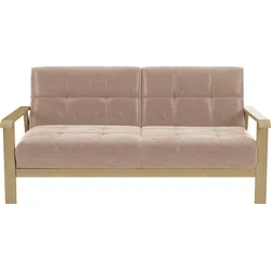 2,5-Sitzer SIT & MORE "Billund", beige, B:169cm H:88cm T:106cm, 100% Polyester, Sofas, Armlehnen aus Buchenholz in natur, verschiedene Bezüge und Farben