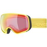 Uvex scribble FM sph - Skibrille für Kinder - verzerrungs- & beschlagfrei - verzerrungsfreie Sicht - yellow/rainbow-clear - one size