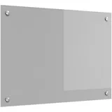 vidaXL Küchenrückwand Hellgrau 70 x 50 cm Gehärtetes Glas, 42001227