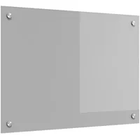 vidaXL Küchenrückwand Hellgrau 70x50x0,6 cm Hartglas