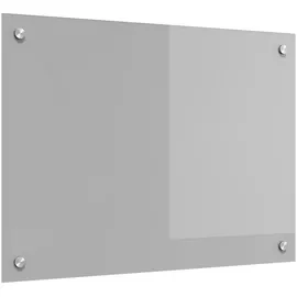 vidaXL Küchenrückwand Hellgrau 70 x 50 cm Gehärtetes Glas, 42001227