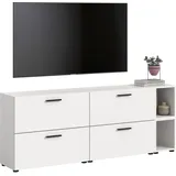 xonox.home Xonox Wohnwand Weiß, Holzwerkstoff, 176x67x34 cm Wohnzimmer, Wohnwände, Anbauwände