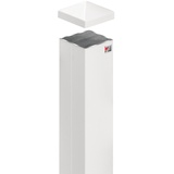KM Zaun Zaunpfosten 7x7x190cm Weiß