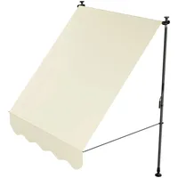 Juskys Klemmmarkise Kapstadt 150 x 120 cm Beige