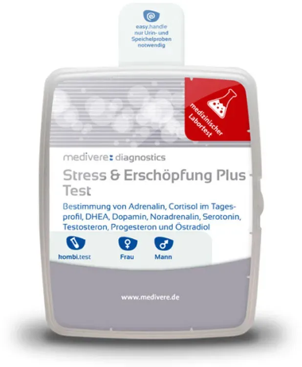 Medivere Stress & Erschöpfung Plus Kombitest (1 Set)