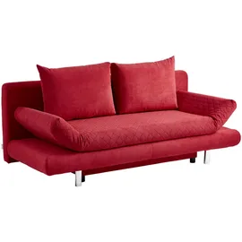 XORA Schlafsofa Sorini, Rot, Textil, Uni, 2-Sitzer, Füllung: Schaumstoff, 194x73x91 cm, Stoffauswahl, Kinder- & Jugendzimmer, Jugendmöbel, Jugendsofas