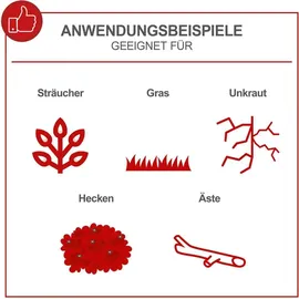 SCHEPPACH 4in1 Multigartengerät MFH5300-4BP Scheppach - 1.8PS 51,7 cm3 2-Takt-Motor 450 mm Schnittbreite