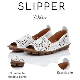 Gemini Ballerinas in weiß, Größe 39