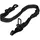 Relaxdays Hundegurt Auto, 60–80 cm, mit Ruckdämpfer, drehbarem Karabiner & Gurtzunge, Hunde Autogurt Rückbank, schwarz