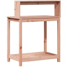vidaXL Pflanztisch mit Ablagen 82,5 x 50 x 109,5 cm Massivholz Douglasie