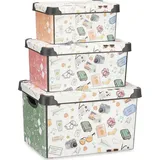 Kipit Set de Stapelboxen, mehrfarbig, Standard