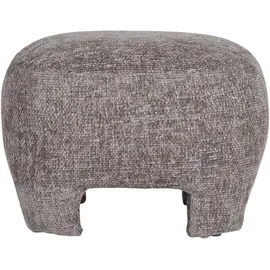VCM Pouf Nazare Kunststoff, Polyester, Stoff 53 x 38 x 41 cm Beige