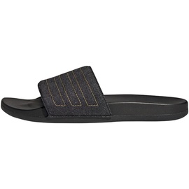 adidas Unisex Adilette Comfort Slide Sandal, Core Black Preloved Yellow Core Black, 38 EU - 38 EU