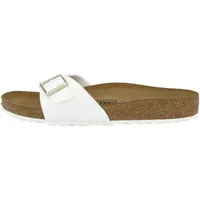 Birkenstock Madrid Birko-Flor Slides, White, 39