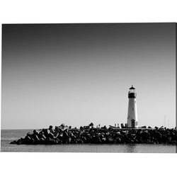 ANY IMAGE Kunstdruck »Leuchtturm Santa Cruz«, mehrfarbig, Alu-Dibond - bunt