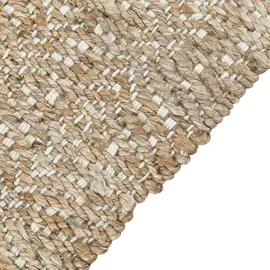 Beliani Teppich Beige 140 x 200 cm Jute