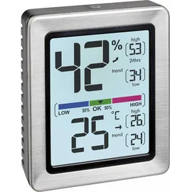 TFA Dostmann EXACTO Thermo-/Hygrometer Silber 30.5047.54.K