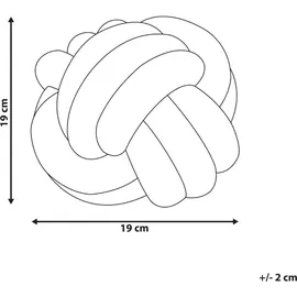 Beliani Dekokissen MALNI 19 x 19 cm Grau