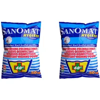 Desinfektionswaschmittel Desinfektions-Vollwaschmittel 2 x 20 Kg Sparset Sanomat Hygiene Waschmittel phosphatfrei, VAH und RKI zertifiziert Wäsche-Desinfektion