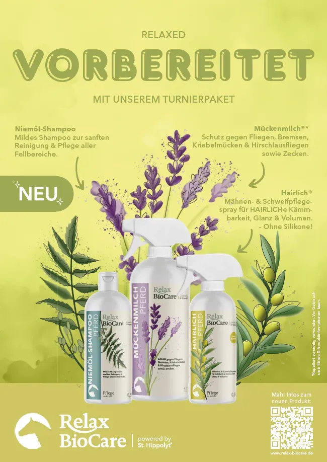 Relax Biocare Turnierpaket - Für einen glanzvollen Auftritt - ADMR konform, dopingfrei *Neu*