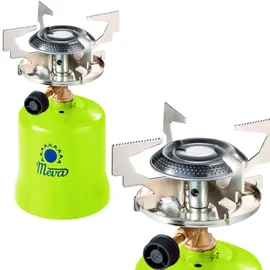 MEVA Gas-Touristenkocher durchstochenen Gaskartuschen FOCUS 1,4 kW