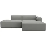 tenksom Ecksofa TENKSOM "Rund, Relax-Ecke, Big-Sofa, Endless Seating", grau (mitelgrau), B:247cm H:71cm T:188cm, Sofas, Ecksofa, Bezüge wechselbar, Kaltschaum im Sitz, Nordic Swan Ecolabel