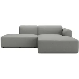 tenksom Ecksofa TENKSOM "Rund, Relax-Ecke, Big-Sofa, Endless Seating", grau (mitelgrau), B:247cm H:71cm T:188cm, Sofas, Ecksofa, Bezüge wechselbar, Kaltschaum im Sitz, Nordic Swan Ecolabel